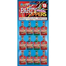 Party Poppers 12 pack thumbnail