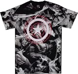 Captain America: Captain Rogers Black T Shirt