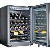 wholesale wine glasses suppliers 24-Bottle Single-Zone Freestanding Wine Cooler