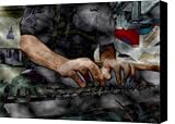 Keying In Art Canvas Print / Canvas Art   Artist Ronald J Bissett