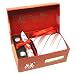 100% Silk Plaid Stripe pattern Neck Tie Cufflink Handkerchief Gift Set Pink Navy Hanky Necktie Cuff link with Gift Box.