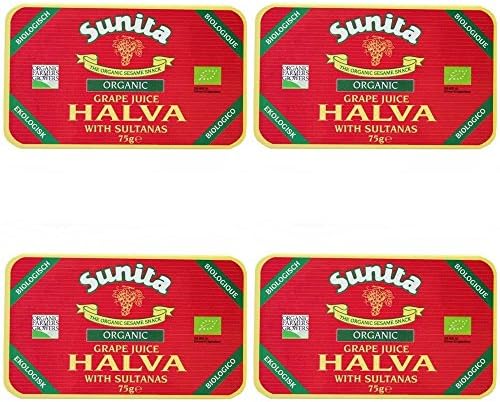 (4 PACK) - Sunita Greek Grape Juice & Sultana Halva| 75 g |4 PACK - SUPER SAVER - SAVE MONEY