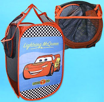 Disney CARS Toy Storage Basket - Pop Up Mesh Laundry Bin