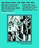 Alfa Romeo Giulia 1750, 2000 1962-1978 Owners Workshop Manual