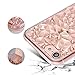 iPhone 7 Plus Case, iPhone 8 Plus Case, Clear Crystal Sparkle 3D Diamond-Shaped Design Flexible TPU Protective Case Slim Thin fit Apple iPhone 7/8 Plus 5.5 Inch (Rose Gold)