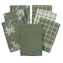 Egyptian Cotton 7-pc. Kitchen Towel Set - Fern Green
