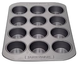 Farberware 52106 Nonstick Bakeware 12-Cup Muffin Pan