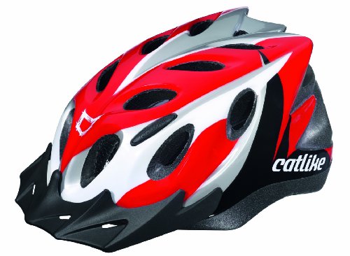 Catlike Sport-Fahrradhelme HELM DIABLO,L , rot/grau/wei&szlig;/schwarz, L