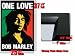 Framed Bob Marley Poster One Love Rasta Reggea Fr 24806