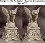 Gargoyle Garden Sculpture Set of 2