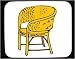 Decorated Mouse Pad with chair, Asia, furniture, Hong Kong, wood, artifact