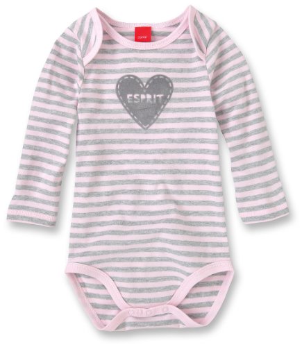 ESPRIT Unisex - Baby Body, gestreift Z38B02, Gr. 56, Rosa (690 gloaming rose) Preisvergleich