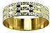 9ct 2 Colour Gold 6mm Light Flat Diamond Cut Wedding Ring