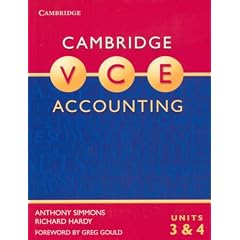 Cambridge VCE Accounting Units 3&4