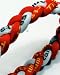 Search : 20" Red/White Titanium Sport Tornado Baseball/Softball Necklace