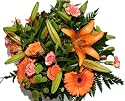 Smile Flowers Orange Crush Hand-Tied Bouquet
