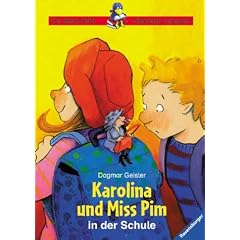 Karolina und Miss Pim in der Schule. Mit neuer Rechtschreibung