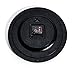 Bekith Non Ticking 11 1/2-Inch Round Quartz Wall Clock, Black, 1/Box