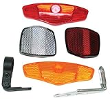 Pyramid 4 Piece Bicycle Reflector Set with Brackets