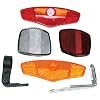Sunlite 4 Piece Bicycle Reflector Set with Brackets