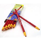 Dixon 00079 China Markers, Red, 12-Pack