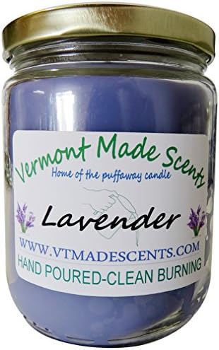 Lavender, 16 oz, Burns 160-200 Hrs, Vermont Made Candle, Long Lasting