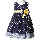 Baby Toddler Little Girls Clothes NAVY Spring Dress BONNIE JEAN 12M-6X