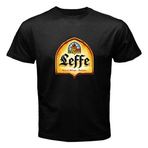 Leffe Blond Beer Logo New Black Tshirt Size "M"
