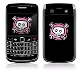 Pink Crossbones Design Decal Skin Sticker for Blackberry Bold 9700 Cell Phone