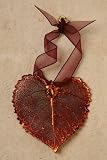 Irridescent Aspen Leaf Ornament - Made with Actual Leaf!