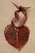 Irridescent Aspen Leaf Ornament - Made with Actual Leaf!