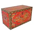 Antique Style Hand-painted Coffee Table Storage Trunk/Chest Mythic Motifs (Tibet)