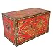 Antique Style Hand-painted Coffee Table Storage Trunk/Chest Mythic Motifs (Tibet)