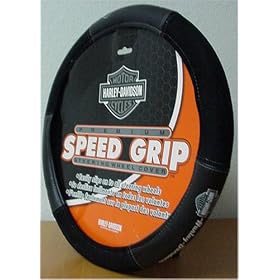 Harley Davidson Grey Bar & Shield Steering Wheel Cover Harley Davidson Grey Bar & Shield Steering Wheel Cover