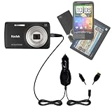 Double Car Charger with tips including a tip for the Kodak EasyShare M552 - uses Gomadic TipExchange Technology