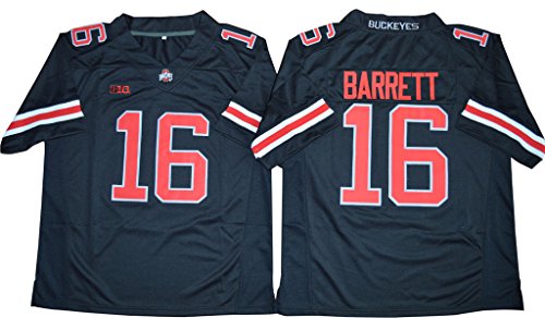 WEENKS Men's J.T. Barrett 16 Ohio State Buckeyes College Football Jersey
