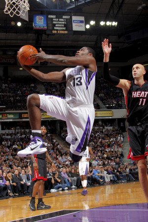 Miami Heat v Sacramento Kings: Tyreke Evans Sports Photographic Poster Print by Rocky Widner, 24x36