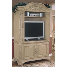 Entertainment Center Armoire - Wood Furniture - 1424-102 by Wynwood