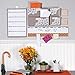 Mead Organizher Hanging Magnetic Storage Pockets, Large, 12 x 10 Inches, Gray with Floral Accents (98050)