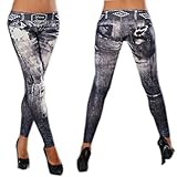 buytra Retro Denim Silm Fashion Skinny Leggings Jeans Tights Pants