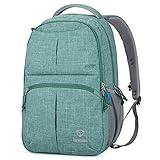 Altosy Fashionable Lightweight Waterproof Nylon Backpack School Bag Super Cute Stripe School College Laptop Bag for Teens Girls Boys Students 8459 (Green)