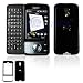 Black Solid Snap-On Cover Hard Case Cell Phone Protector for HTC Touch PRO CDMA