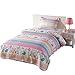 MarCielo 2 Piece Kids Bedspread Quilts Set Throw Blanket for Teens Boys Girls Bed Printed Bedding Coverlet Bird Garden Owl A73 (Twin)