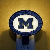 Michigan Wolverines Glass Nightlight