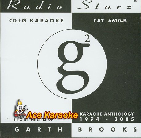 Karaoke Music CDG: GARTH BROOKS KARAOKE ANTHOLOGY 1994-1999 CDG RSZ610
