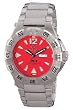 REACTOR Men's 52011 Gamma Never Dark Red Dial Titanium Bracelet Watch