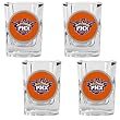 Phoenix Suns 4pc Square Shot Glass Set NBA Basketball