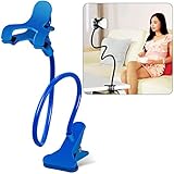 Cell Phone Holder, Breett Universal Cell Phone Clip Holder Lazy Bracket Flexible Long Arms for iPhone, GPS Devices, Fit On Desktop Bed Mobile Stand for Bedroom, Office, Bathroom, Kitchen