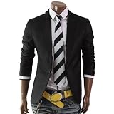 Doublju Mens Casual One Button Dress Jacket (BJ02)