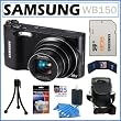 Samsung WB150 14.2MP WI-Fi Digital Camera with 18x Optical Zoom and 3-inch LCD in Black + Samsung 8GB SDHC + Camera Case + Accessory Kit